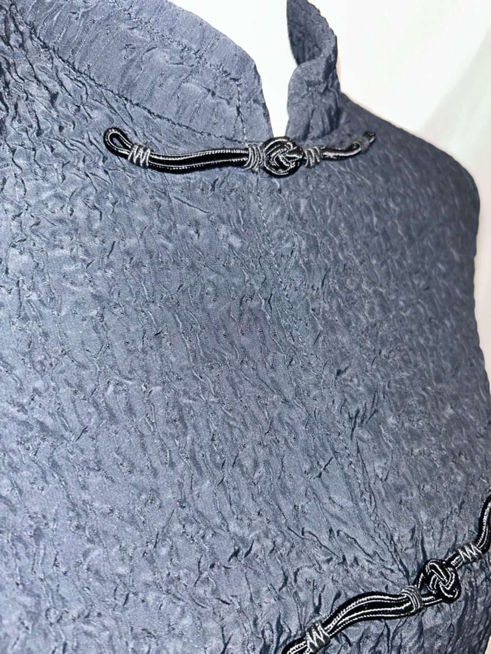 Eileen Fisher Textured Black Jacket Top – Italian Fabric | USA Made | Size Large - Picture 5 of 10